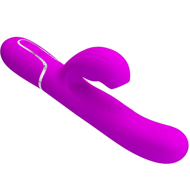 PRETTY LOVE - VIBRATEUR POINT G MULTIFONCTION 3 EN 1 PERLITA VIOLET - Sensualia