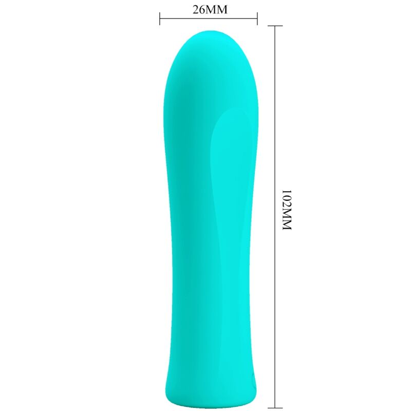 PRETTY LOVE - VIBRATEUR SUPER PUISSANT ALFREDA VERT EAU - Sensualia