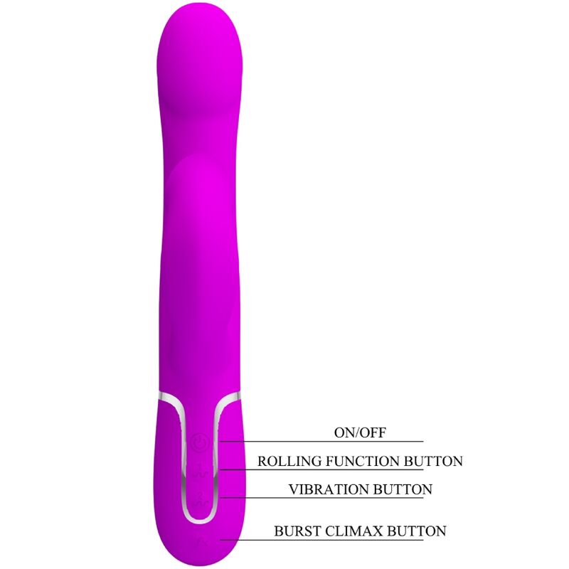 PRETTY LOVE - VIBRATEUR RABBIT PERLES VIOLET - Sensualia