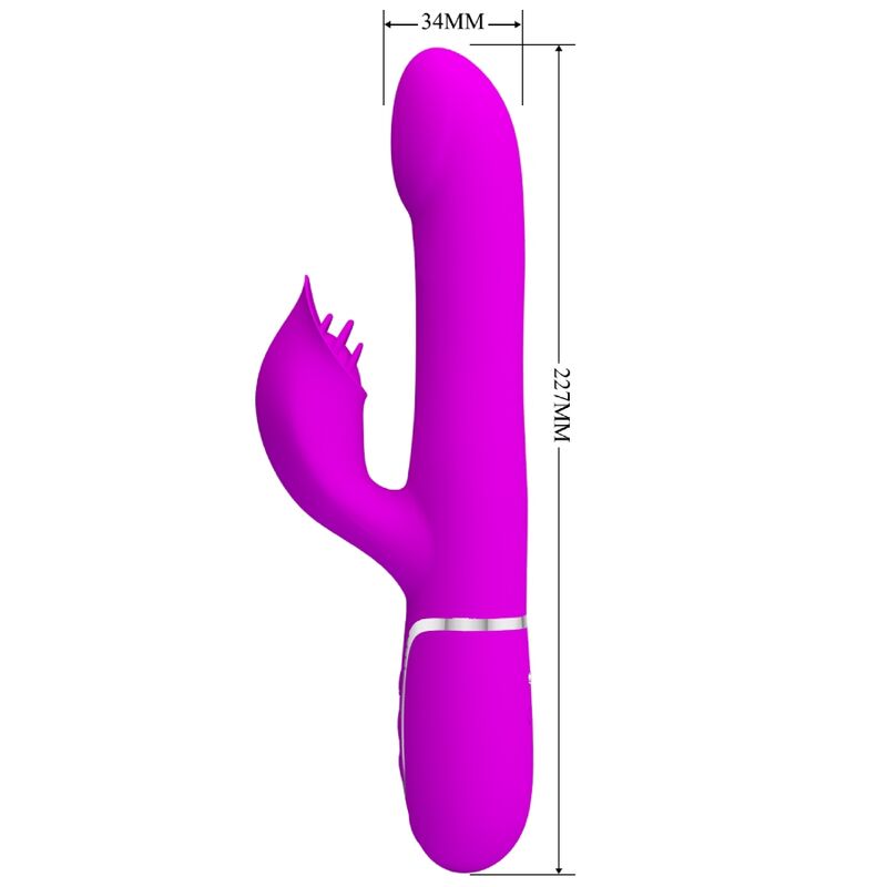 PRETTY LOVE - VIBRATEUR RABBIT PERLES VIOLET - Sensualia