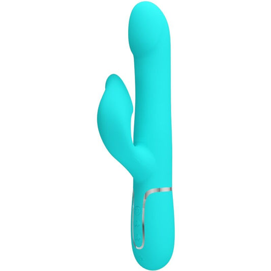 PRETTY LOVE - PERLES VIBRATEUR LAPIN VERT AQUA - Sensualia