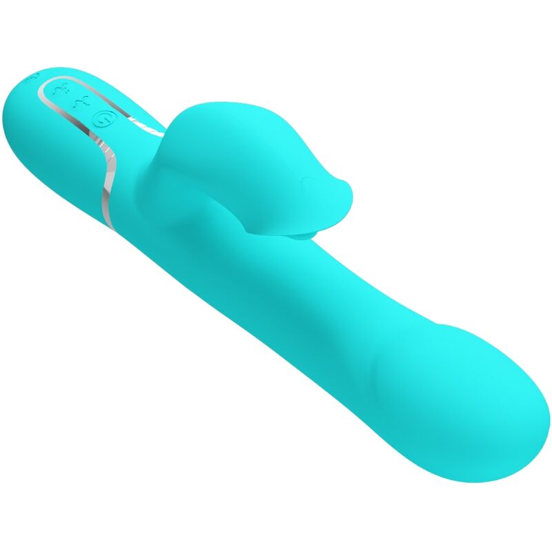 PRETTY LOVE - PERLES VIBRATEUR LAPIN VERT AQUA - Sensualia