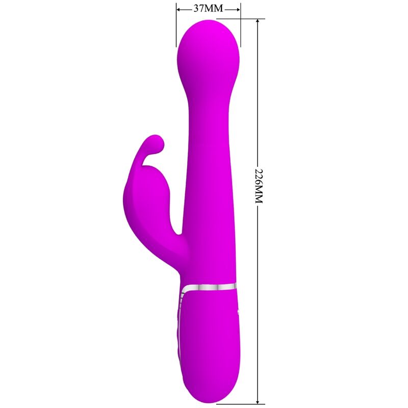 PRETTY LOVE - VIBRATEUR DEJON RABBIT 3 EN 1 MULTIFONCTION VIOLET - Sensualia