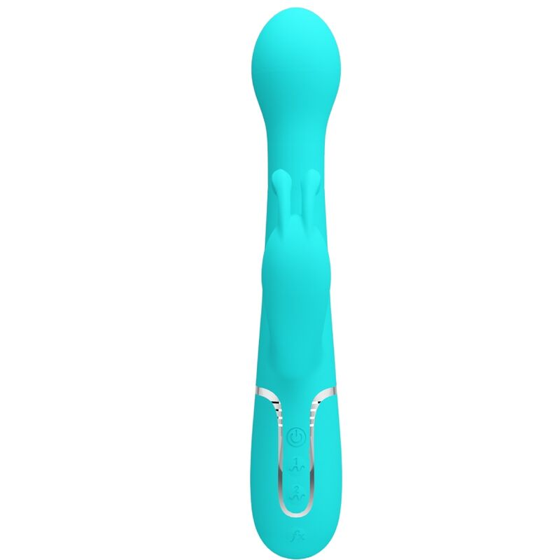 PRETTY LOVE - VIBRATEUR DEJON RABBIT 3 EN 1 MULTIFONCTION VERT AQUA - Sensualia