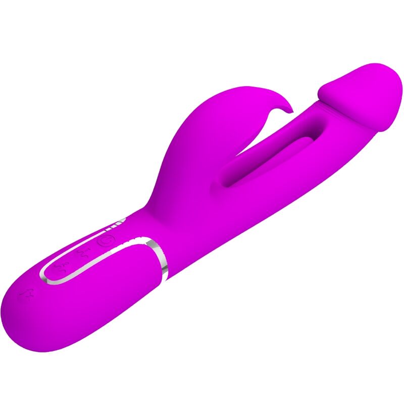 PRETTY LOVE - VIBRATEUR DEJON RABBIT 3 EN 1 MULTIFONCTION  FUCSIA - Sensualia
