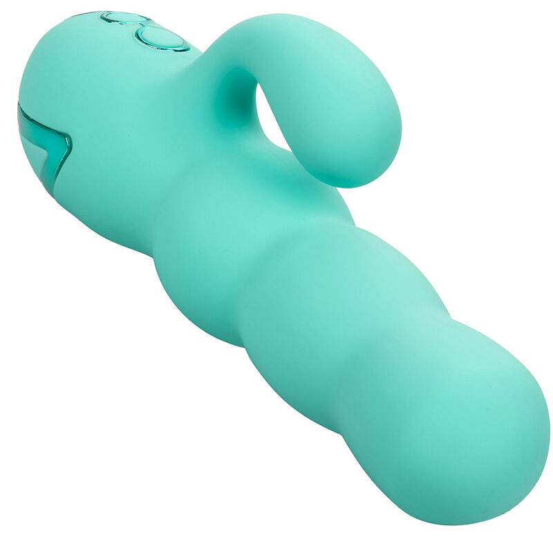 CALEXOTICS - VIBRATEUR DEL MAR DIVA RABBIR AQUA GREEN PAR CALIFORNIA DREAMING - Sensualia