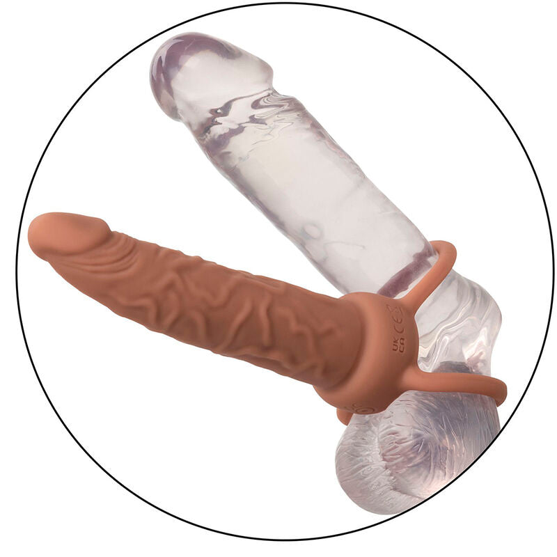 CALEXOTICS - PERFORMANCE MAXX RECHARGEABLE DOUBLE PÉNÉTRATEUR PEAU BRUN - Sensualia