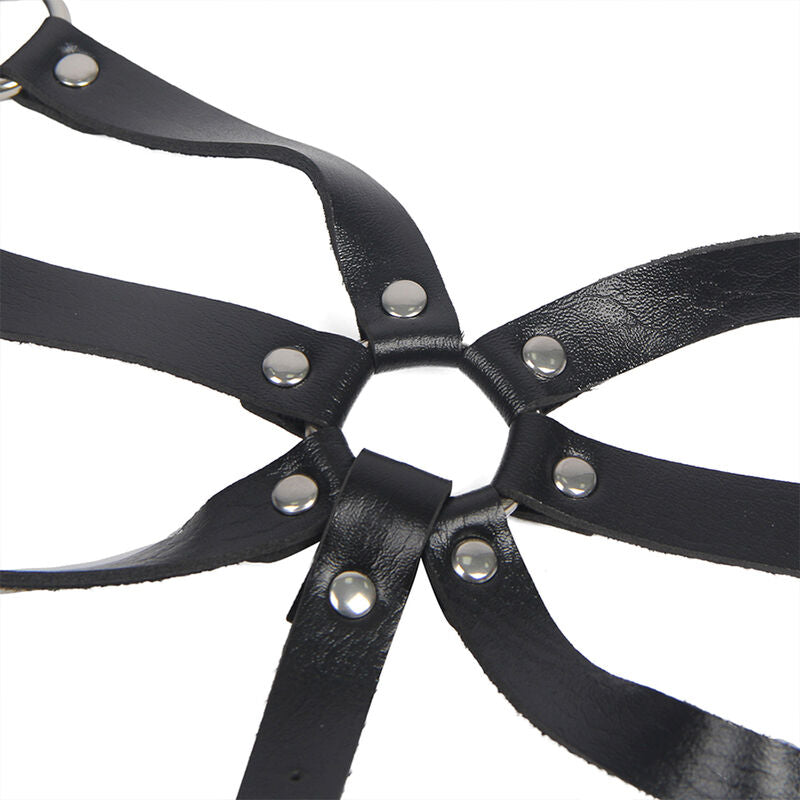 SUBBLIME - HARNAIS CORPS SANGLES AJUSTABLES CUIR NOIR TAILLE UNIQUE - Sensualia