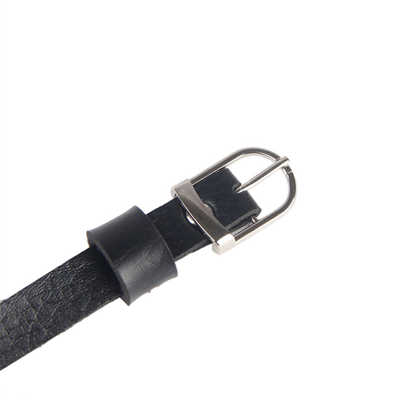 SUBBLIME - HARNAIS POITRINE CHAÎNE S EN CUIR NOIR TAILLE UNIQUE - Sensualia