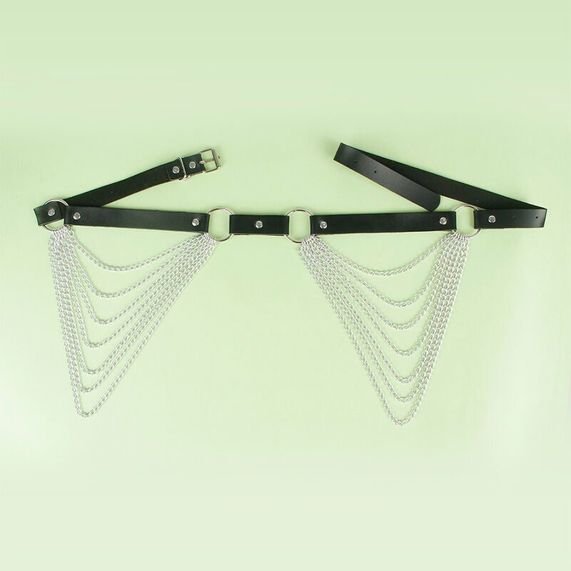 SUBBLIME - CHAÎNE CUIR CEINTURE NOIRE TAILLE UNIQUE - Sensualia