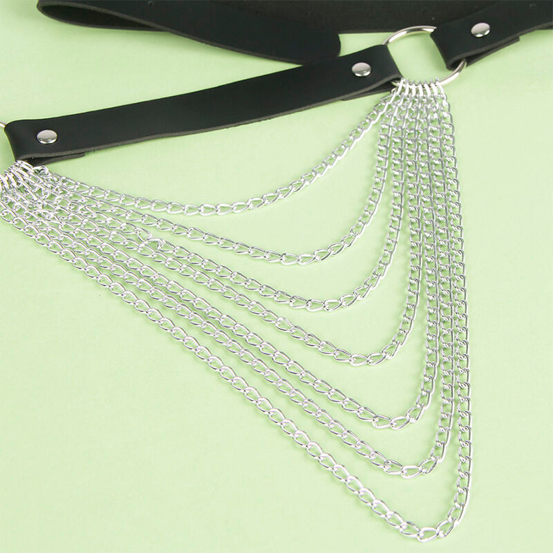SUBBLIME - CHAÎNE CUIR CEINTURE NOIRE TAILLE UNIQUE - Sensualia