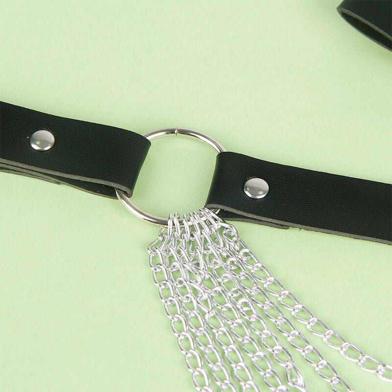 SUBBLIME - CHAÎNE CUIR CEINTURE NOIRE TAILLE UNIQUE - Sensualia