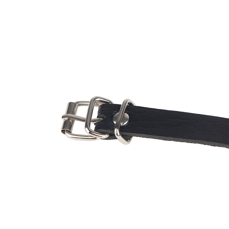 SUBBLIME - CHAINE BAGUE CUIR CEINTURE NOIR TAILLE UNIQUE - Sensualia