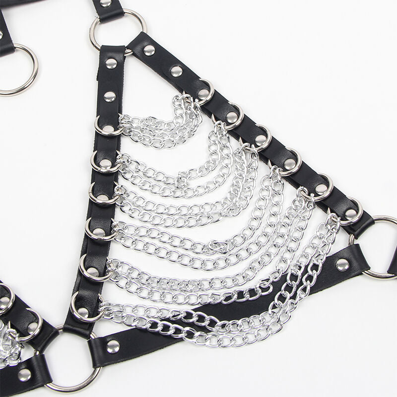 SUBBLIME - SOUTIEN-GORGE HARNAIS ET COLLIER AVEC CHAÎNE S TAILLE UNIQUE - Sensualia