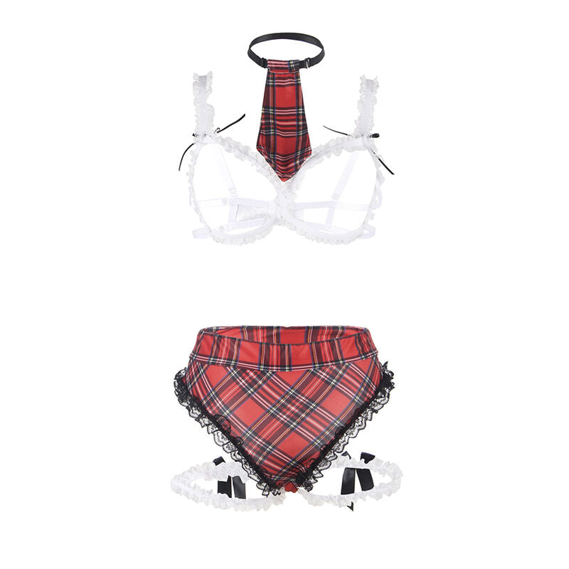 SUBBLIME - COSTUME D'ÉCOLIÈRE SEXY AVEC SOUTIEN-GORGE S/M - Sensualia