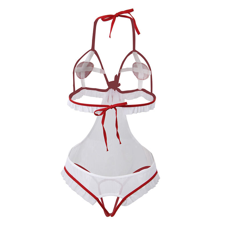 SUBBLIME - DISFRAZ DE ENFERMERA SEXY SIN ENTREPIERNA S/M - Sensualia