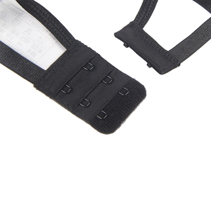 SUBBLIME - SET DE 3 PIEZAS SUJETADOR + TANGA + LIGA ENCAJE NEGRO S/M - Sensualia