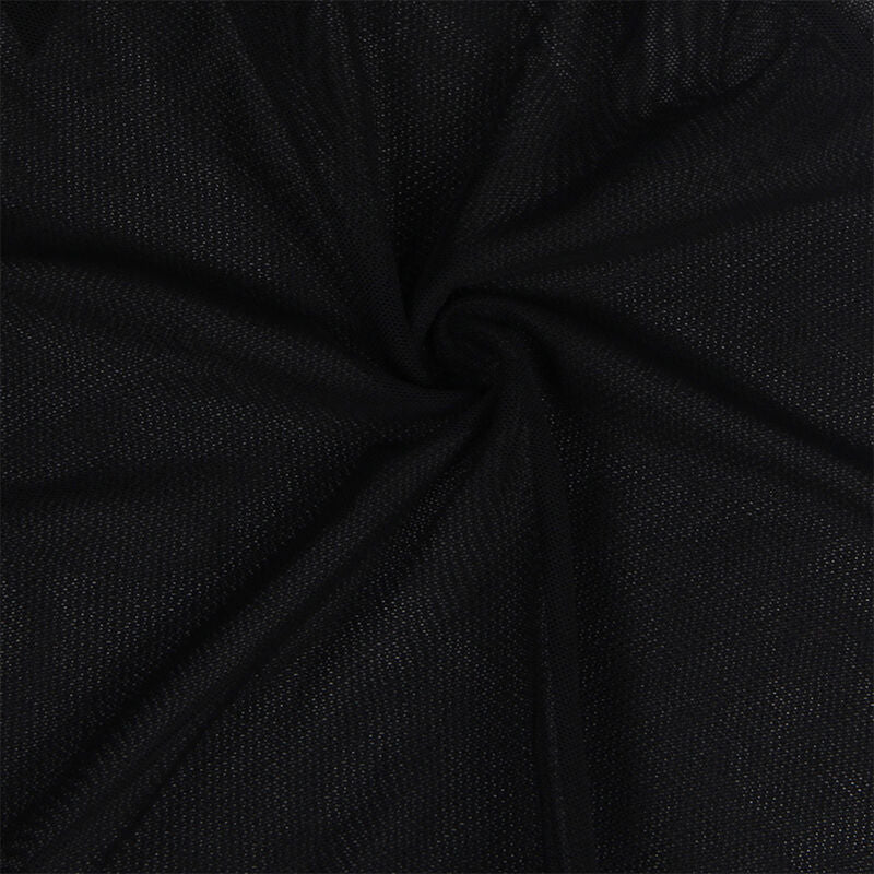 SUBBLIME - BABYDOLL TELA DE TUL DETALLE ENCAJE Y FLOR NEGRO S/M - Sensualia