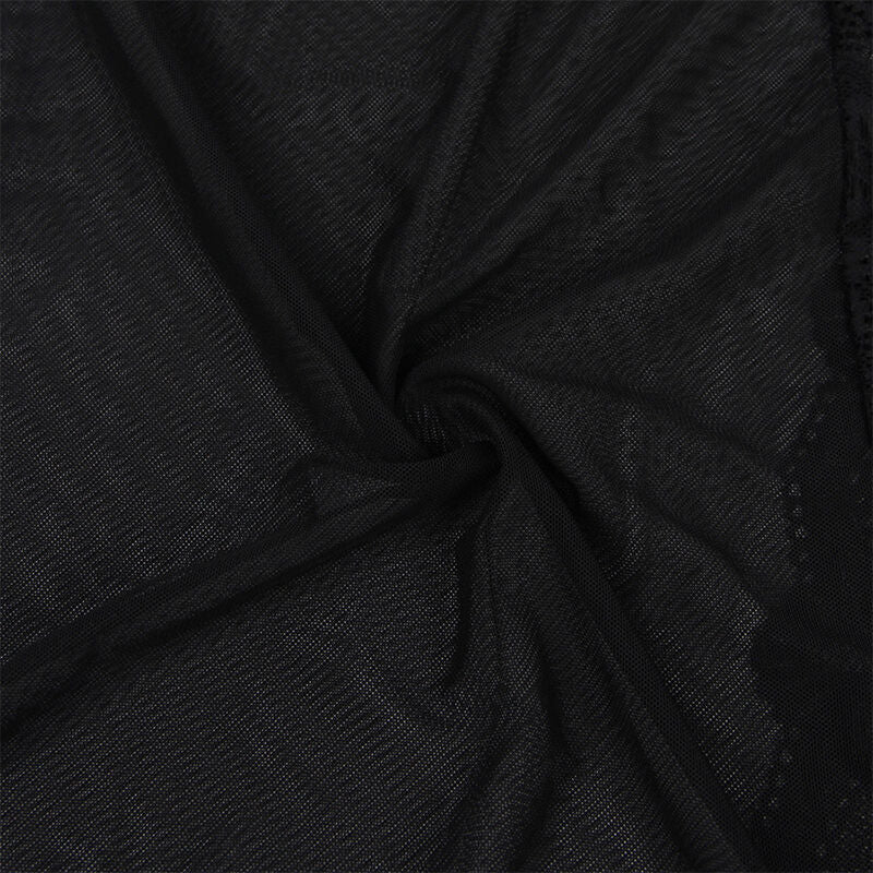 SUBBLIME - BATA TELA TRANSPARENTE DETALLE ENCAJE NEGRO S/M - Sensualia