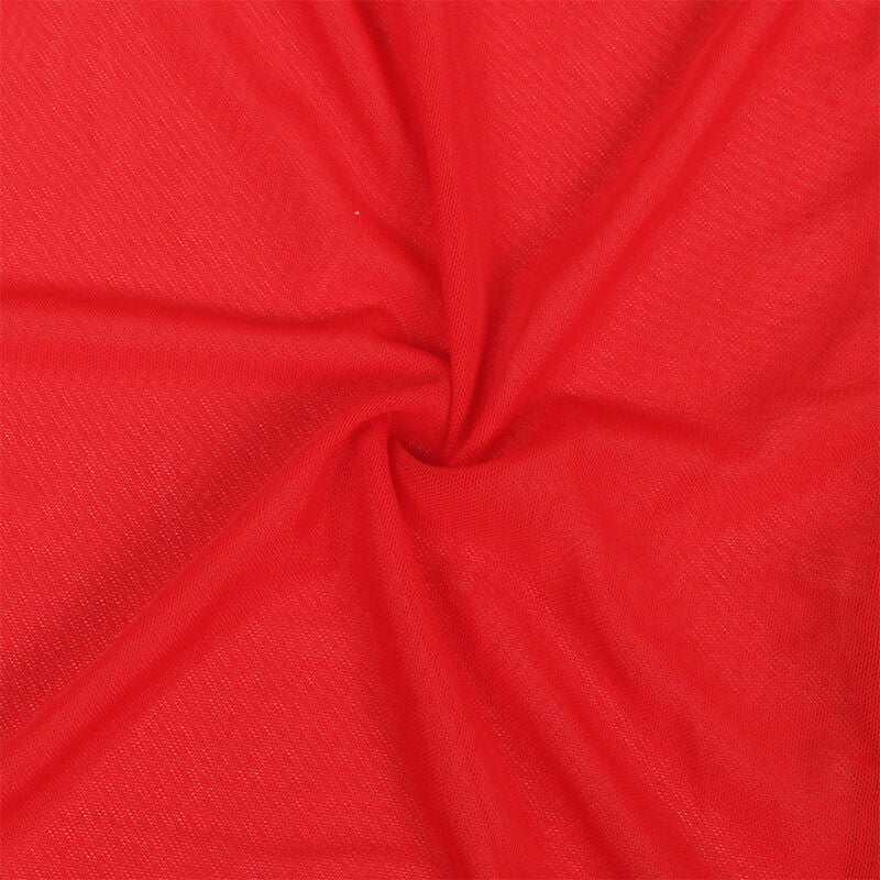 SUBBLIME - BATA TELA TRANSPARENTE DETALLE ENCAJE ROJO S/M - Sensualia