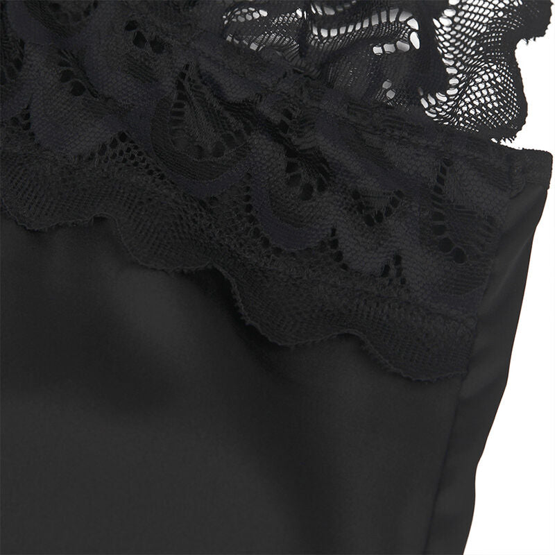 SUBBLIME - BABYDOLL CON ESTAMPADO FLORAL PECHO NEGRO S/M - Sensualia