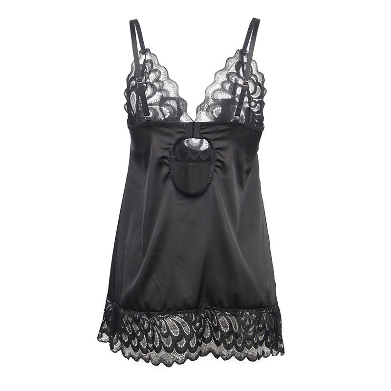 SUBBLIME - BABYDOLL CON ESTAMPADO FLORAL PECHO NEGRO S/M - Sensualia