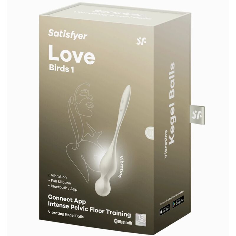 SATISFYER - BALLES VIBRANTES DE KEGEL LOVE BIRDS BLANCHES - Sensualia
