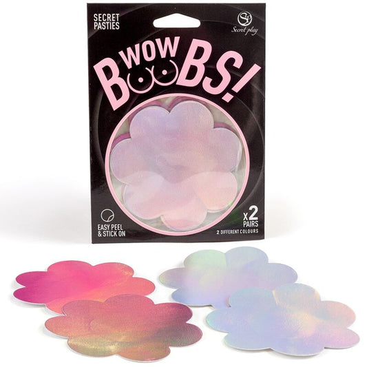 SECRET PLAY- WOW SEINS! COUVRE-MAMETAUX FLEURS - Sensualia