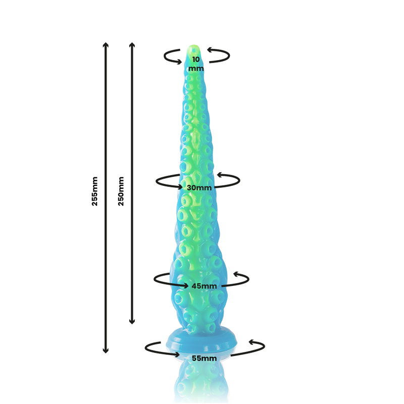 EPIC - GODE TENTACLE MINCE FLUORESCENT SCYLLA PETITE TAILLE - Sensualia
