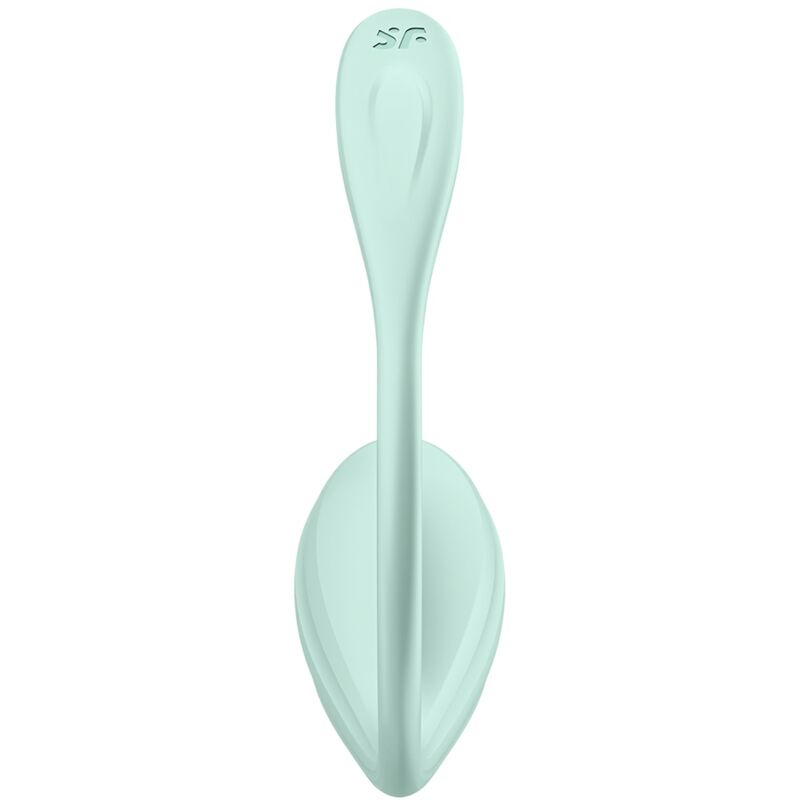 SATISFYER - APPLICATION GRATUITE STIMULATEUR DE POINT G PÉTALE LISSE VERT D'EAU - Sensualia
