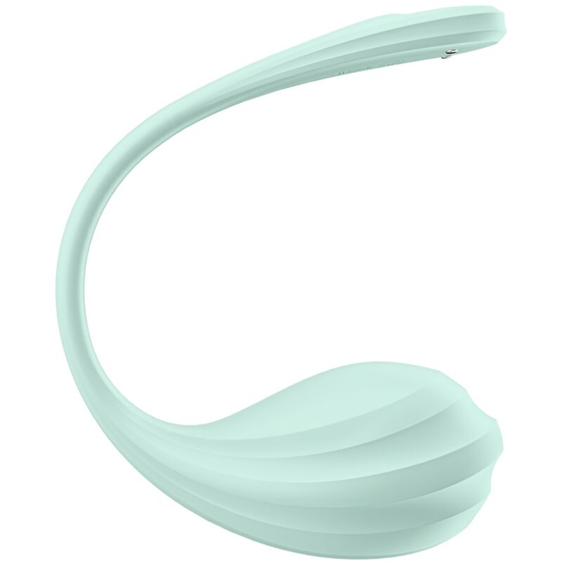 SATISFYER - APPLICATION GRATUITE STIMULATEUR DE POINT G PÉTALE LISSE VERT D'EAU - Sensualia