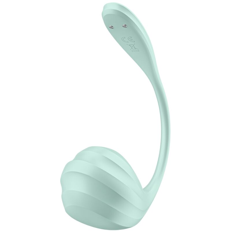 SATISFYER - APPLICATION GRATUITE STIMULATEUR DE POINT G PÉTALE LISSE VERT D'EAU - Sensualia