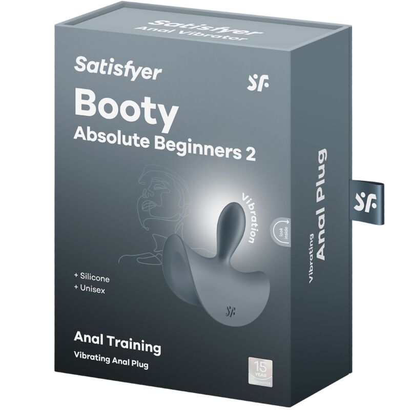 SATISFYER - BOOTY ABSOLUTE BEGINNERS 2 VIBRATEUR ANAL PLUG UNISEXE NOIR - Sensualia