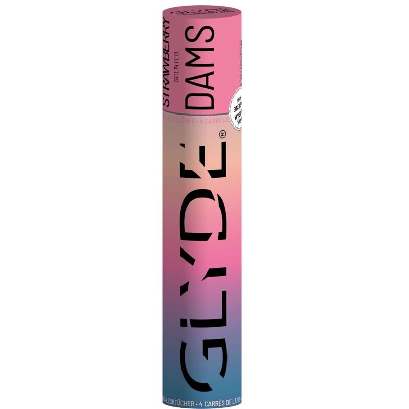 SHEER GLYDE - DAMS LAMINAS LATEX SEXE ORAL FRAISE - Sensualia