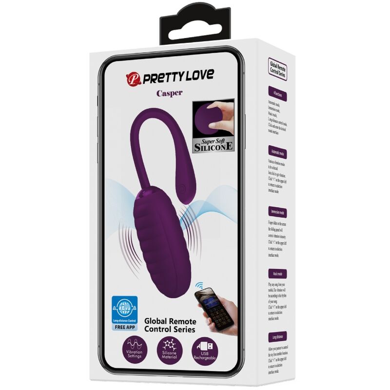PRETTY LOVE - OEUF VIBRANT RECHARGEABLE CASPER VIOLET - Sensualia