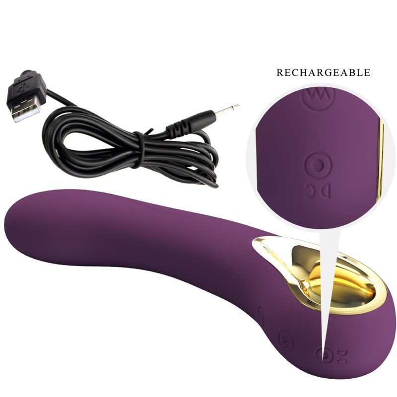 PRETTY LOVE - ETHAN VIBRATEUR RECHARGEABLE VIOLET - Sensualia