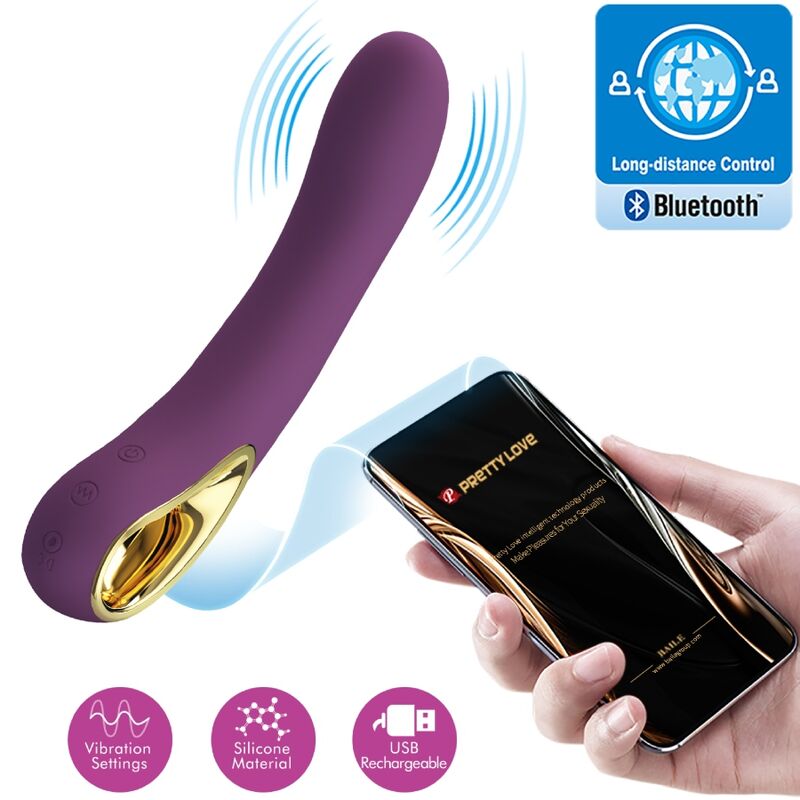 PRETTY LOVE - ETHAN VIBRATEUR RECHARGEABLE VIOLET - Sensualia