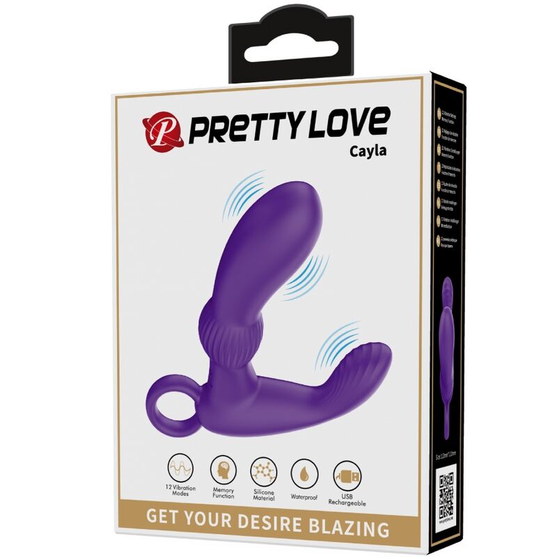 PRETTY LOVE - CAYLA VIBRATEUR MASSEUR ANAL LILA - Sensualia