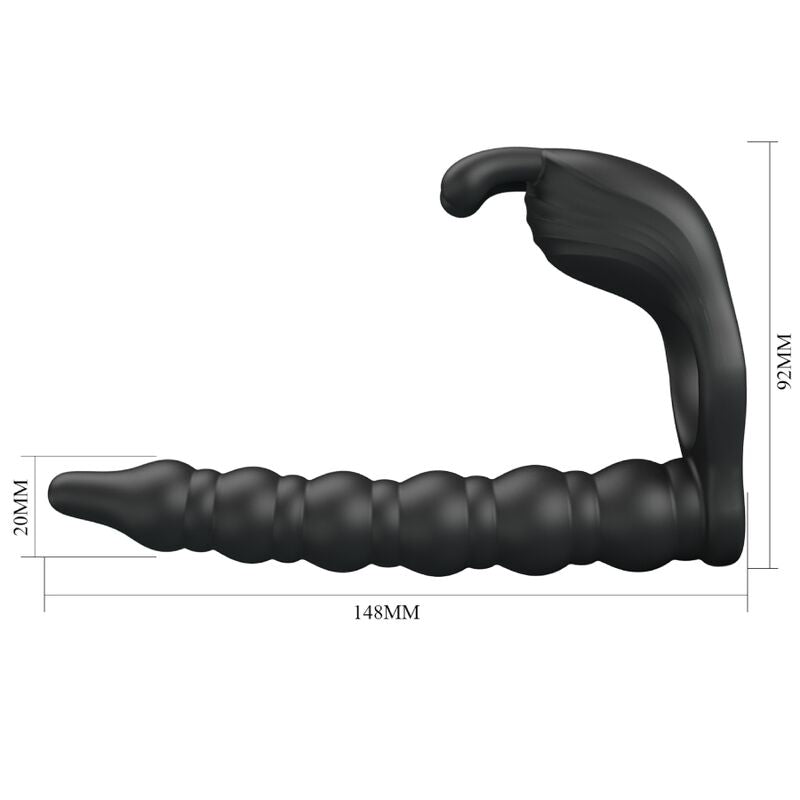 PRETTY LOVE - BLACKNEY ANNEAUX PÉNIS AVEC PLUG VIBRATEUR - Sensualia