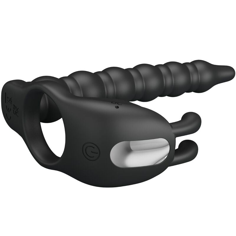 PRETTY LOVE - BLACKNEY ANNEAUX PÉNIS AVEC PLUG VIBRATEUR - Sensualia