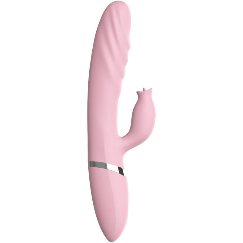 ARMONY - VIBRATEUR & POUSSÉE AVEC LANGUE EFFET CHALEUR ROSE - Sensualia