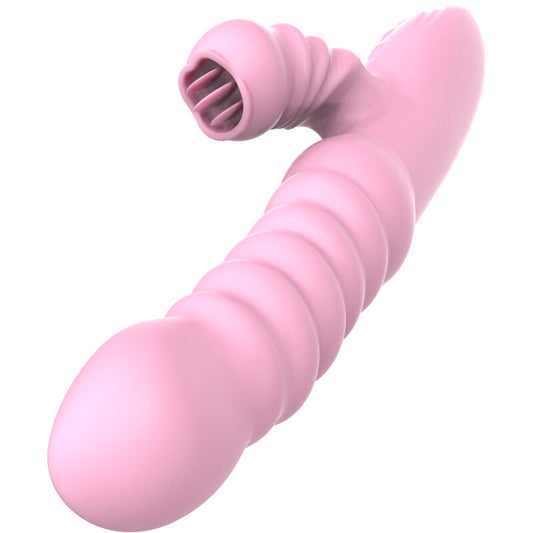 ARMONY - VIBRATEUR MULTIFONCTION AVEC LANGUE STIMULANTE EFFET CHALEUR ROSE - Sensualia