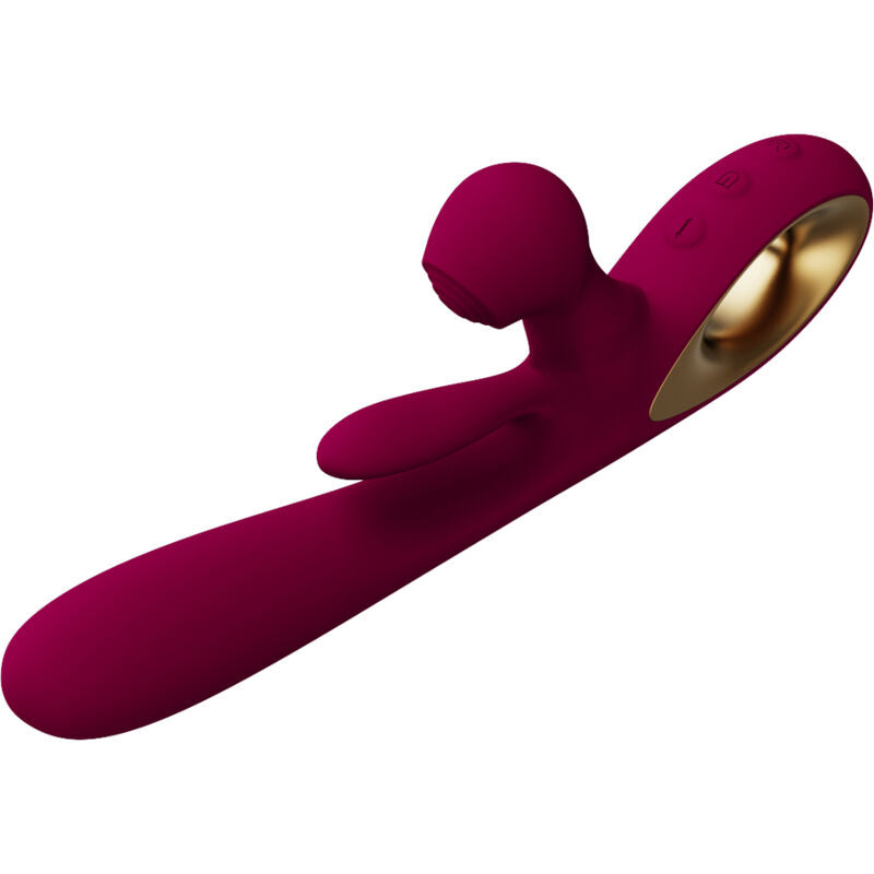 ARMONY - VIBRATEUR IMPACT SWING & DOUBLE STIMULATEUR MODÈLE 1 BORDEAUX - Sensualia