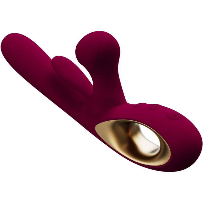 ARMONY - VIBRATEUR IMPACT SWING & DOUBLE STIMULATEUR MODÈLE 1 BORDEAUX - Sensualia