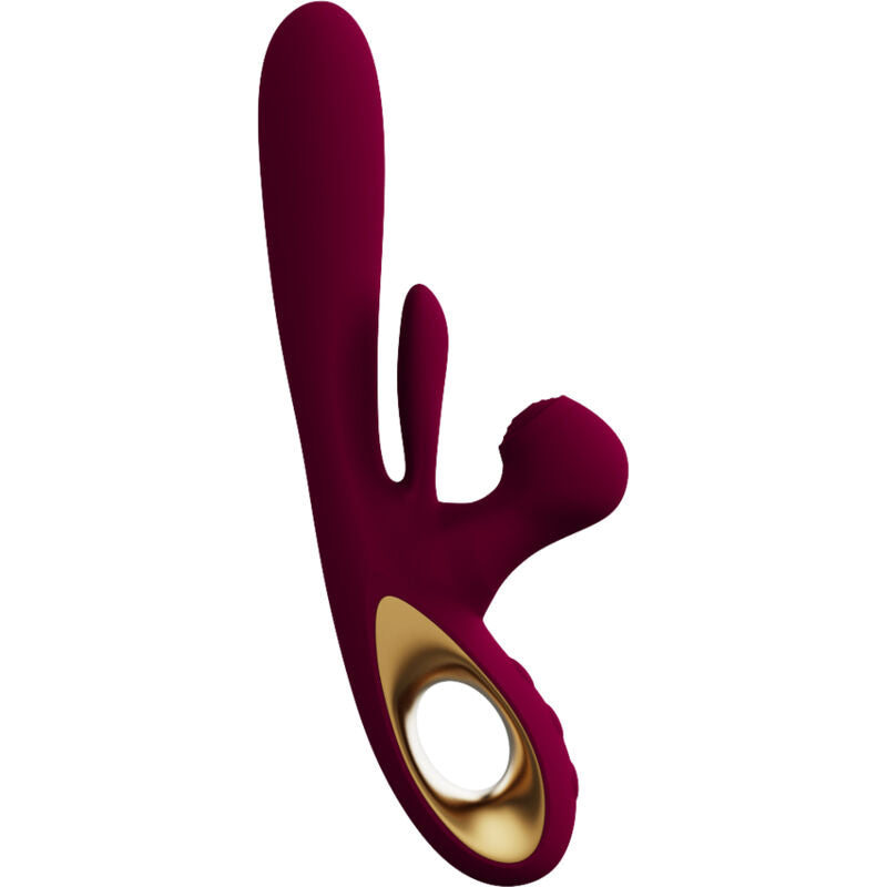ARMONY - VIBRATEUR IMPACT SWING & DOUBLE STIMULATEUR MODÈLE 1 BORDEAUX - Sensualia