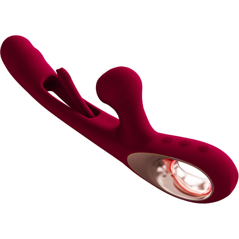 ARMONY - VIBRATEUR IMPACT SWING & DOUBLE STIMULATEUR MODÈLE 2 BORDEAUX - Sensualia