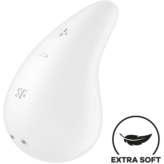 SATISFYER - DEW DROP VIBRADOR LAY-ON BLANCO - Sensualia