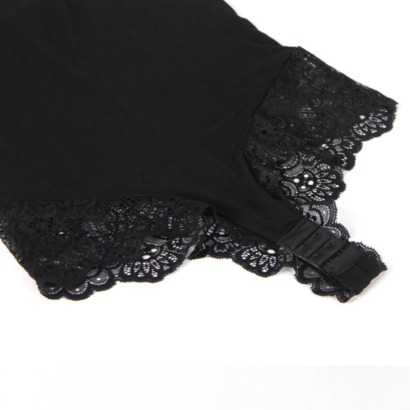 SUBBLIME - TEDDY DÉTAIL DENTELLE FLORALE NOIR L/XL - Sensualia