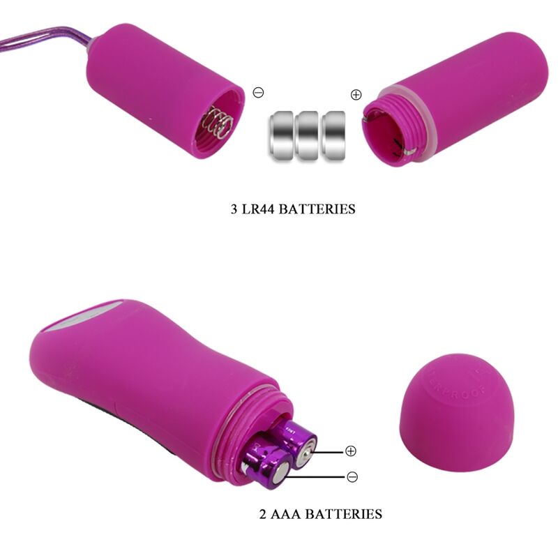 BAILE - STRING AVEC BALLE VIBRANTE ET CONTROL VIOLET - Sensualia