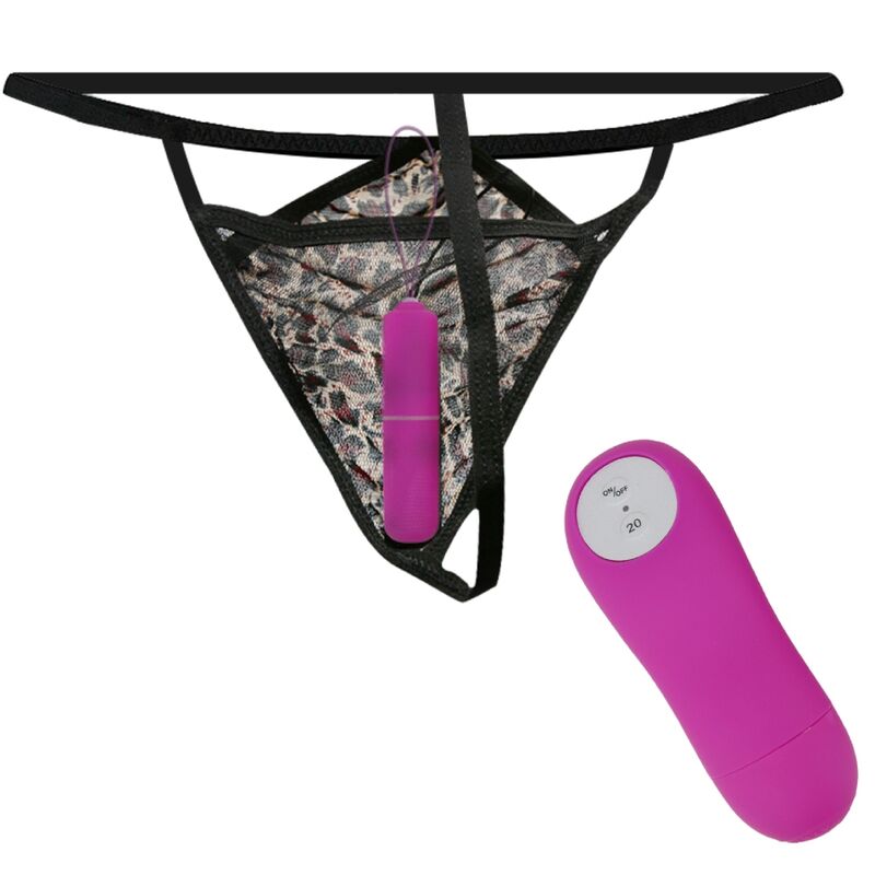 BAILE - STRING AVEC BALLE VIBRANTE ET CONTROL VIOLET - Sensualia